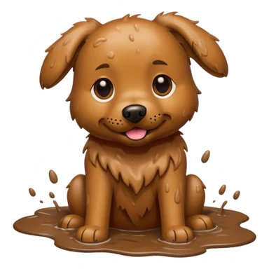 muddy dog sticker