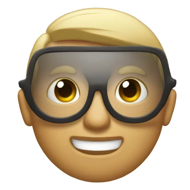 Moño con lentes  sticker