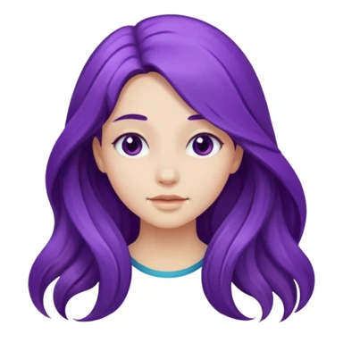 Purple girl sticker
