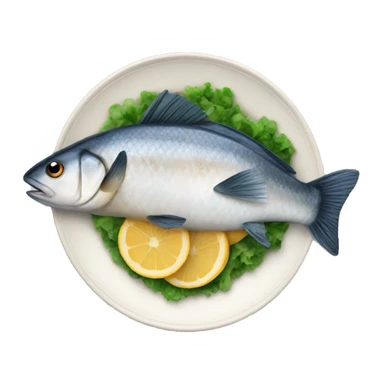 Fish dish sticker