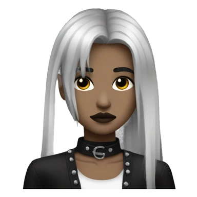 Goth hollywood model sad sticker