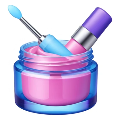 aesthetic skincare products asmr pink blue purple sticker