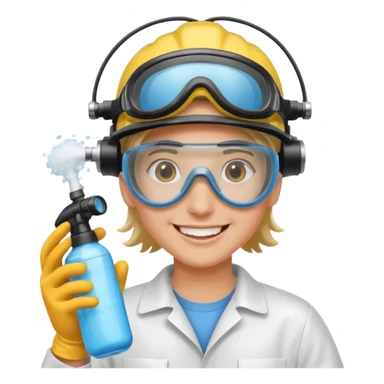 Spray foamer - smiley sticker