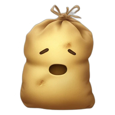 Potato sack but dead sticker
