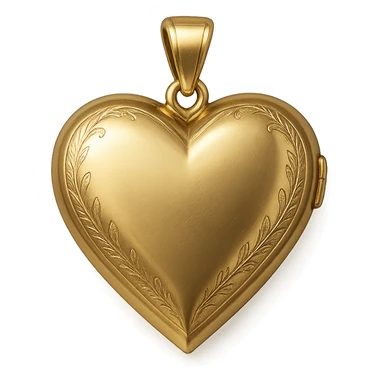romantic heart-shaped locket sticker