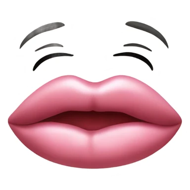 Puckered up lips sticker