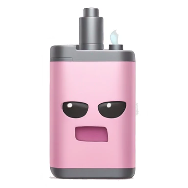 light pink electronic vape sticker