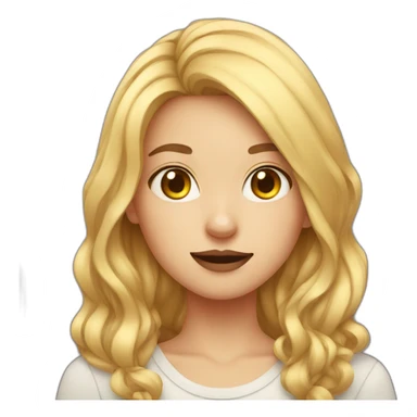 girl with cat's mustache sticker