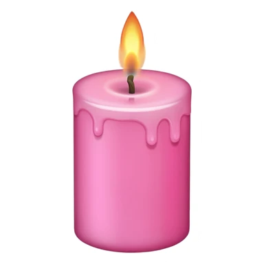 make a candle in very girly pink tones. sticker