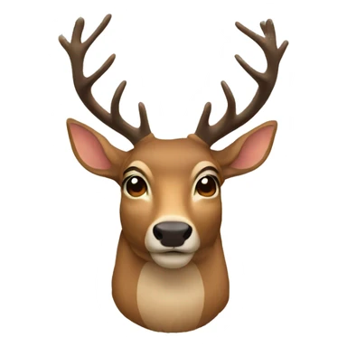 deer face sticker