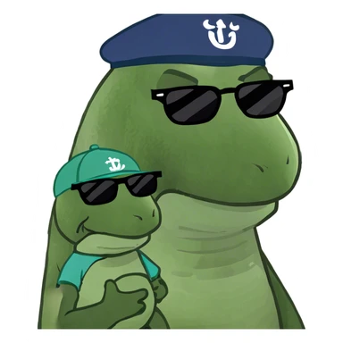 drake holding a baby with a smirk on his face  sticker