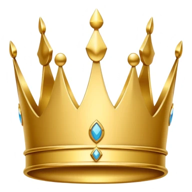 white premium logo crown simple sticker