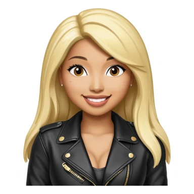 Nicki Minaj wear leather jacket sticker