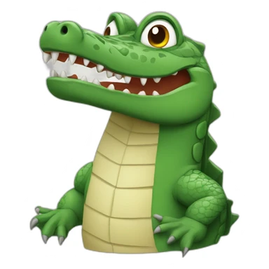 Crocodile très énervé  sticker