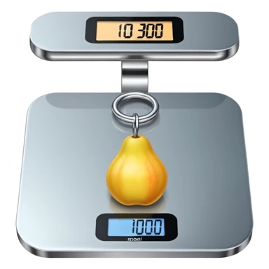 digital weight scale sticker