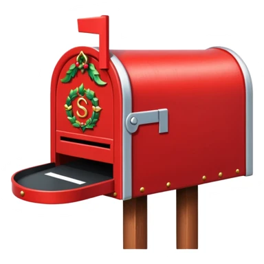 boite au lettre au père noel sticker