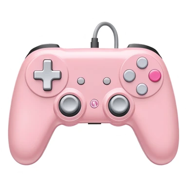 Light pink game controller with white buttons  sticker
