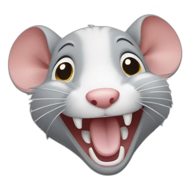 laughing rat sticker
