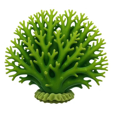 green Coral in sea sticker