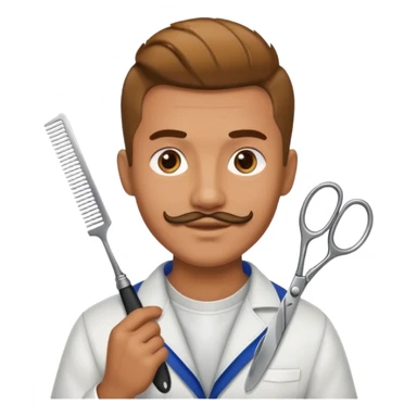 Street Barber man sticker