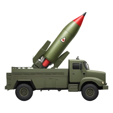 Missile in a missile truck sticker