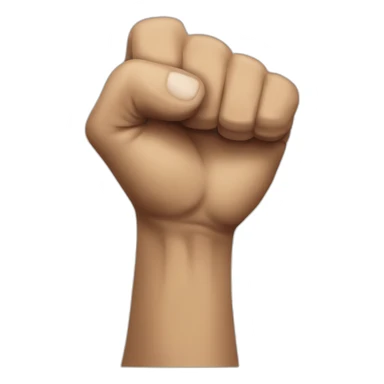 shake up-down fist sticker