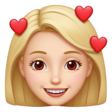 Woman boops Hearts  sticker