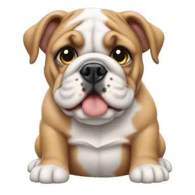 English bulldog puppy sticker