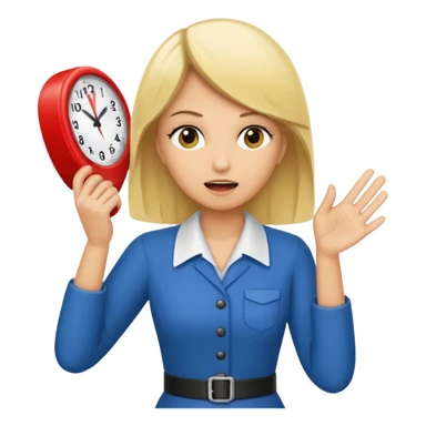 blonde referre calling time out sticker