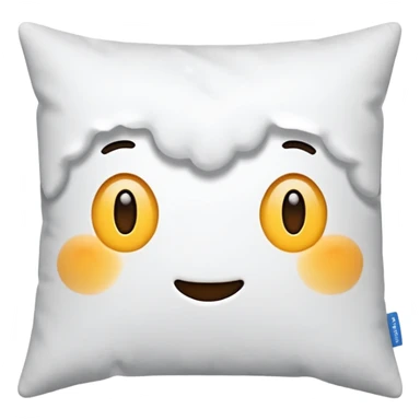 realistic pillow, no face sticker