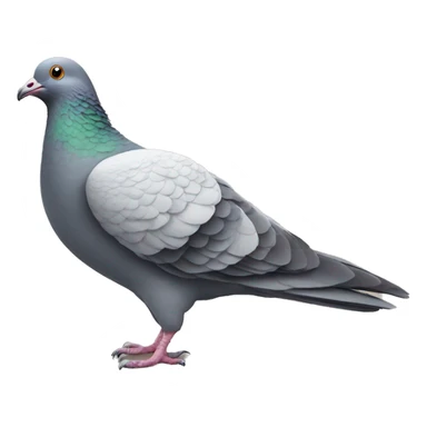 Giant pigeon with small running legs sticker
