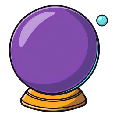 crystal ball sticker