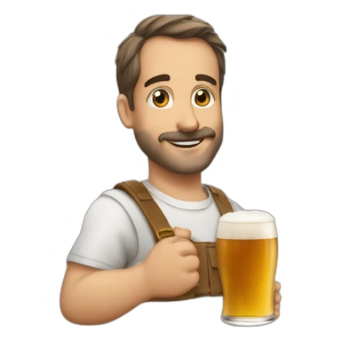 Ta grosse daronne qui boit une bière sticker