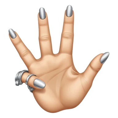 starke metal hand daumen zeigefinger und kleiner finger gestreckt, mittelfinger und ringfinger geballt sticker