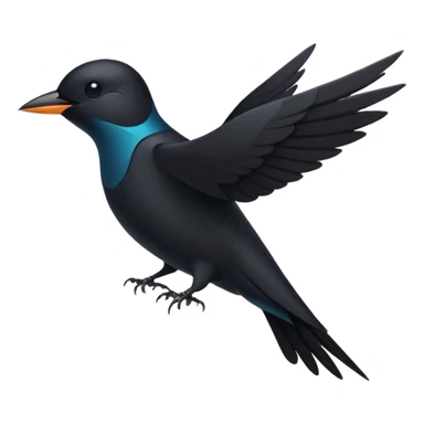 черная ласточка svg, vector sticker