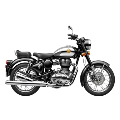 Black royal Enfield sticker