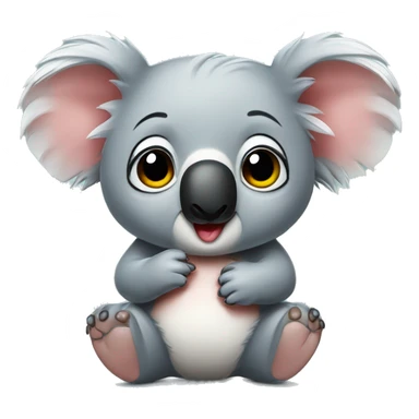 Koala enfermo lanzando un beso  sticker