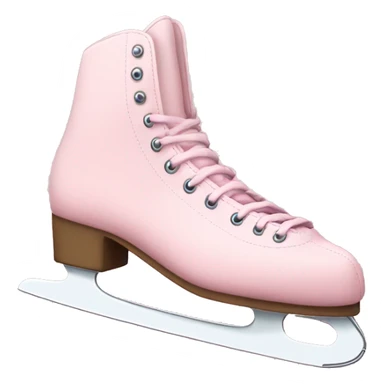 pastel pink ice skates sticker