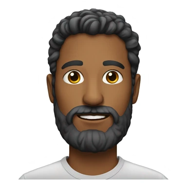 man portrait with beard sticker