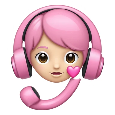 Eu quero um fone de ouvido com laço  sticker