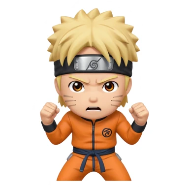 Related to chibi anime style characters of Naruto animes character who are angry  sticker