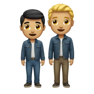 Gay male couple sticker