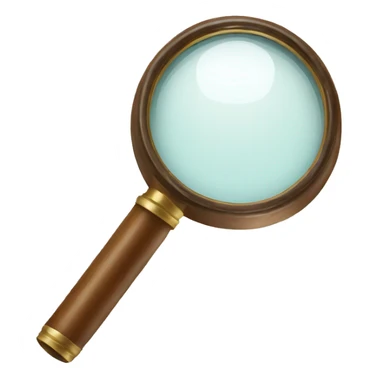 magnifying glass sticker