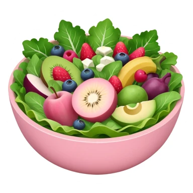 Make some healthy food, like a salad, in light pink tones, but you can use other colors (like the correct shades for the salad).
 sticker