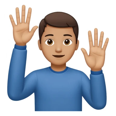 A person doing the 67 hand movement with a six on the Left hand and the seven on the right hand sticker