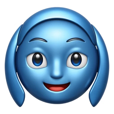 Blue sigma emoji sticker