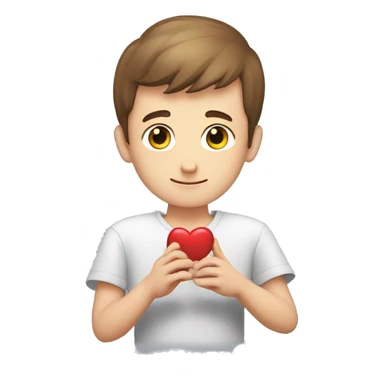 vitalik making a heart with his hands sticker