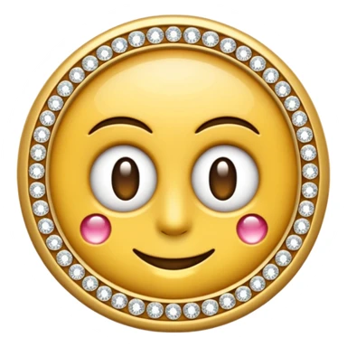 Crie um emoji de um relógio cravejado de diamantes  sticker