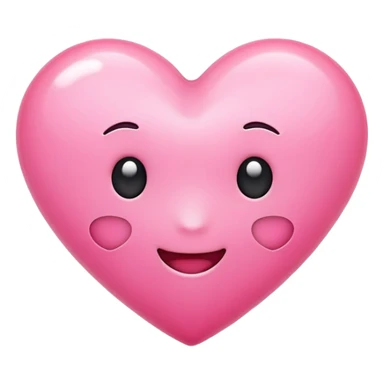 Cute pink girly emoji sticker