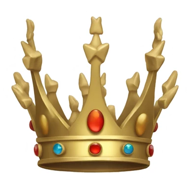  crown wit horns  sticker